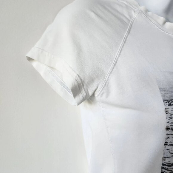 LULULEMON White Pima Cotton Soft & Stretch Anahatasana SS Tee Top 2 - Picture 4 of 8
